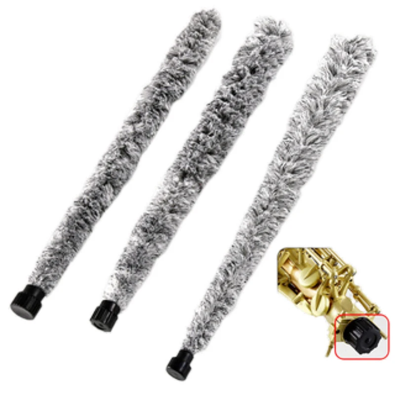 Saxophone brush water-absorbing cleaning stick inner chamber pass bar saliva duster long brush  for alto / tenor  / soprano sax