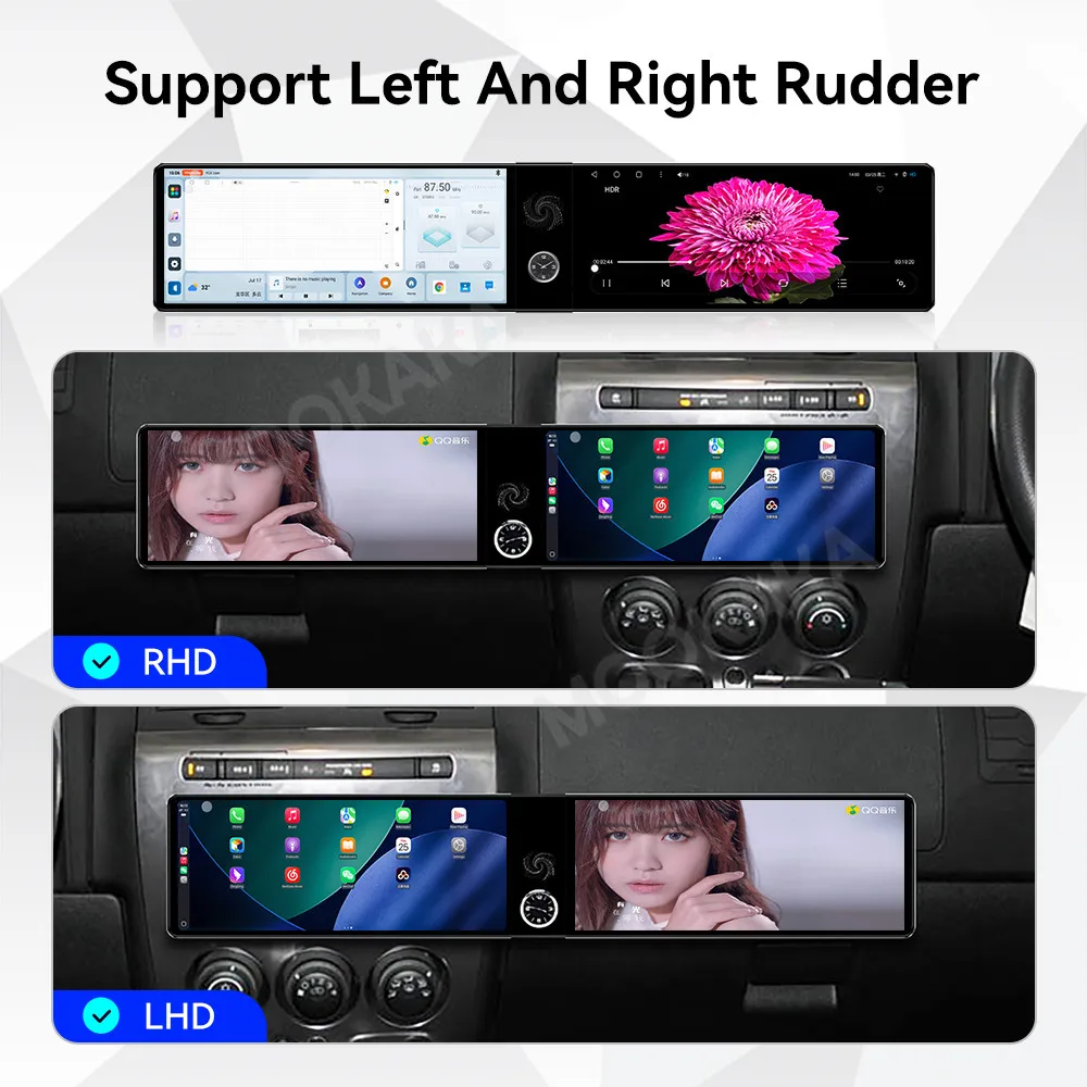 Qualcomm Android 13 Radio For HUMMER H3 2005-2010 Dual Screen GPS Multimedia Navigation Car Stereo Receiver player IPS Head Unit
