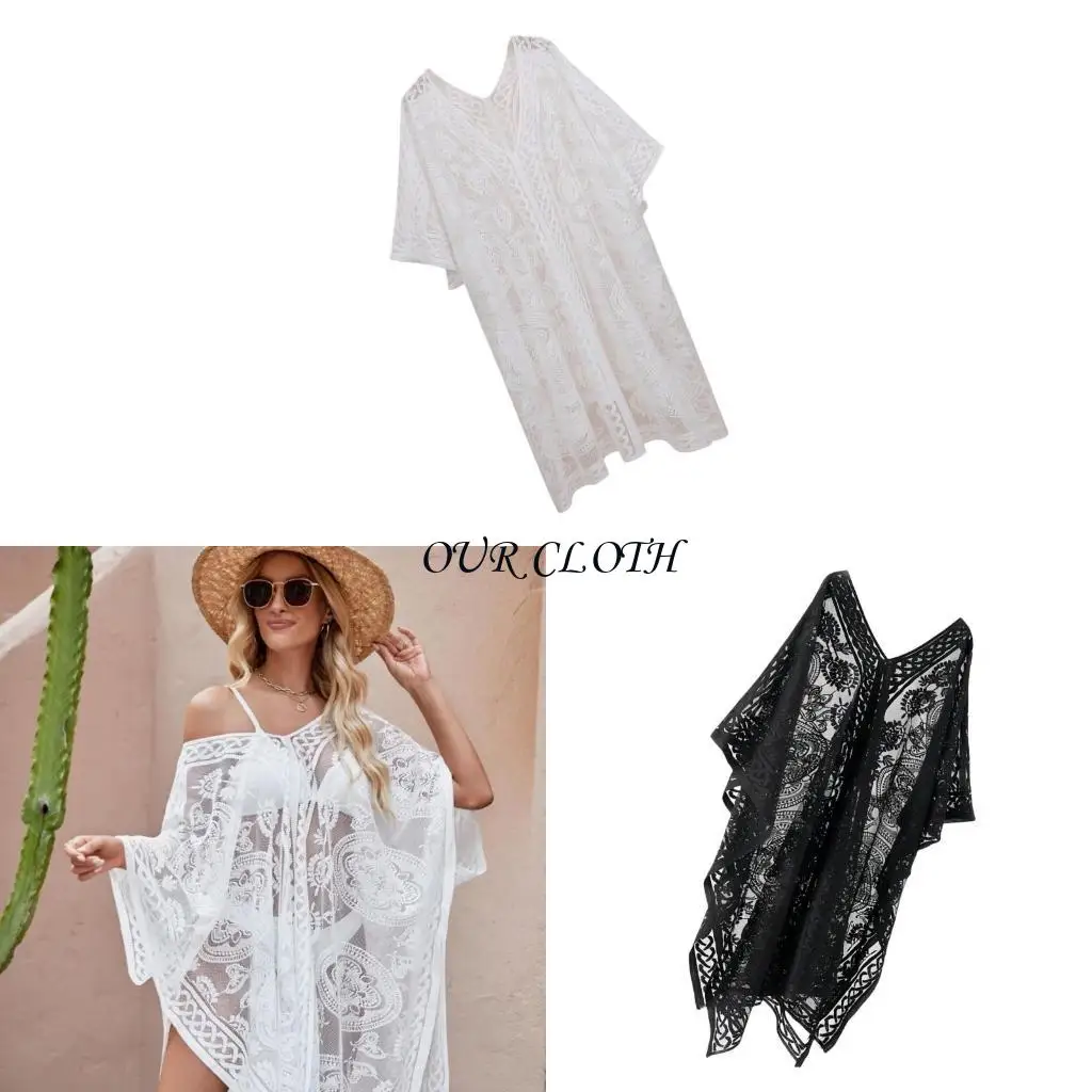 

Женщины v шея кружев