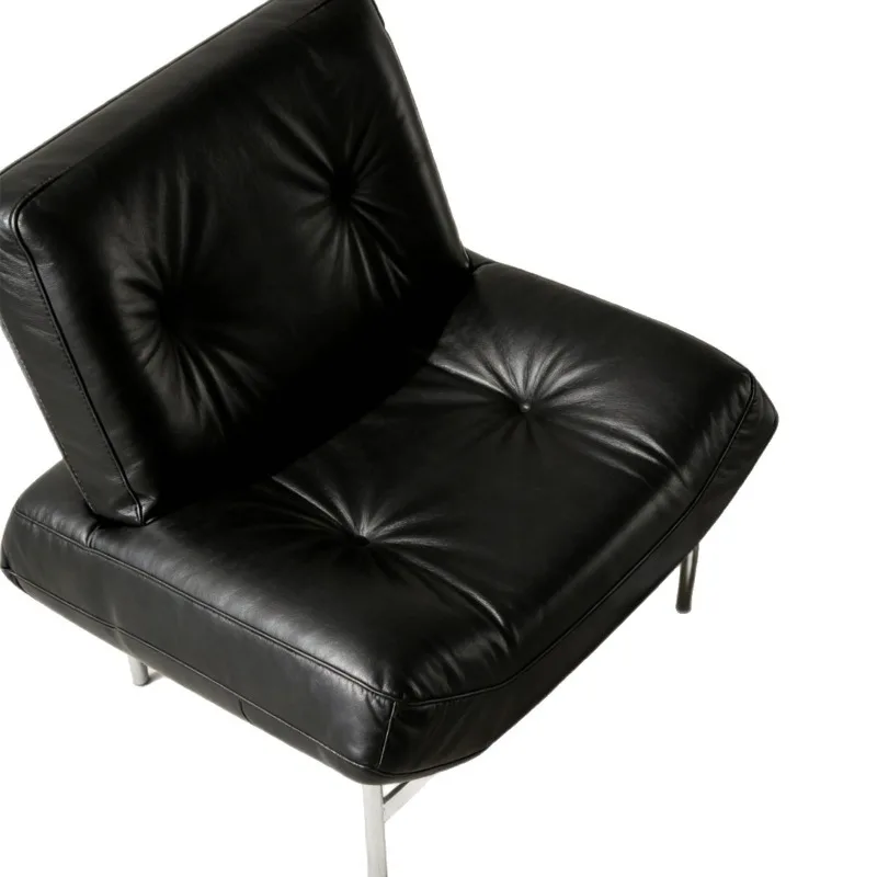 Retro single leisure chair, home quiet wind lazy bedroom living room balcony high-end recliner