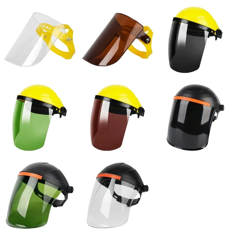 Adjustable Protective Face Mask Guard Set of 4 with Broad Screen for Dust-Prone Work, DIY Tasks and Dust Task Use