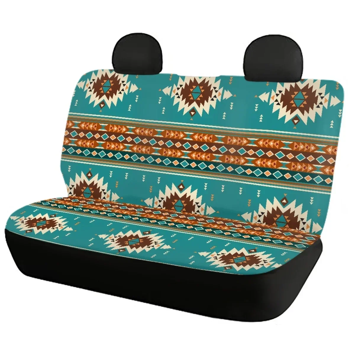 Fashion Tribal Aztec Print Car Seat Cover General Sedan Front and Rear Cushion Protecter Soft Easy to Install Car Accessories