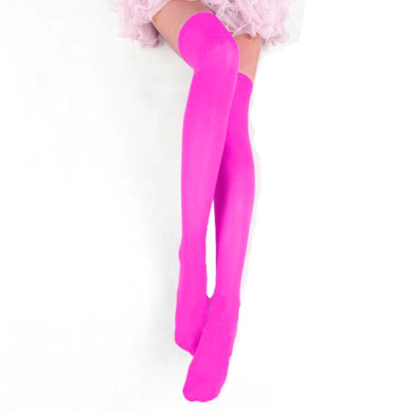 Bas,Chaussettes tressées au dessus du genou pour femme, couleur unie