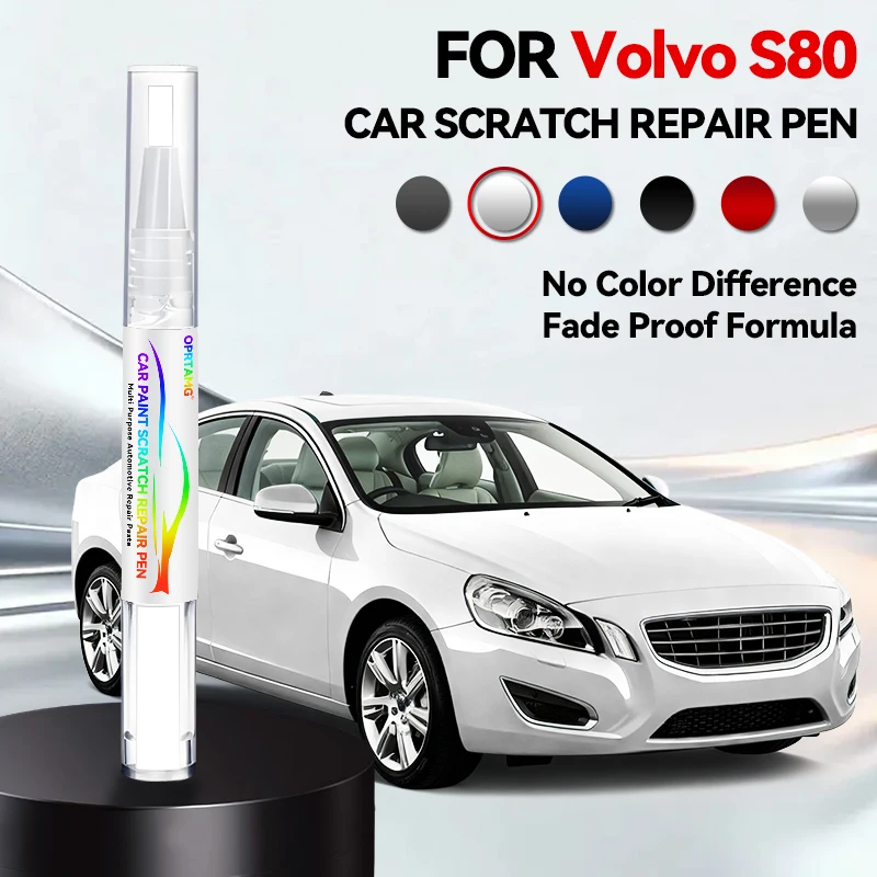 

Ручка для ремонта автомобильной краски для VOLVO S80 1998-2016 гг., аксессуары для ремонта царапин, синий 705, серебристый 711, черный 452, белый 614, красный