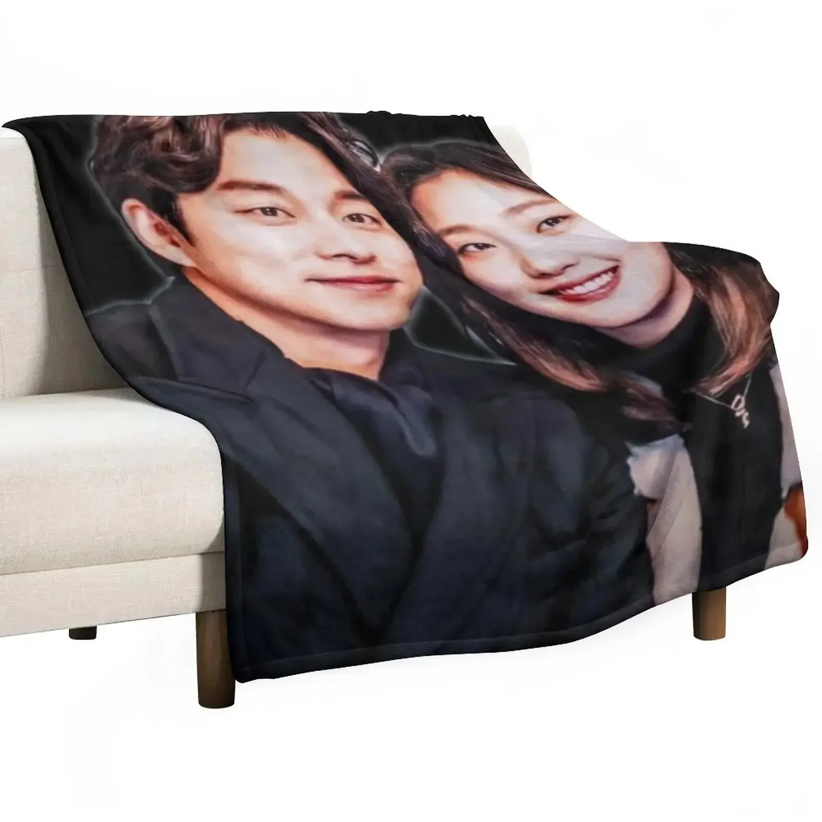 The Goblin and his Bride Throw Blanket Decorative Beds warm for winter for babies bed plaid blankets and throws Quilt Blankets