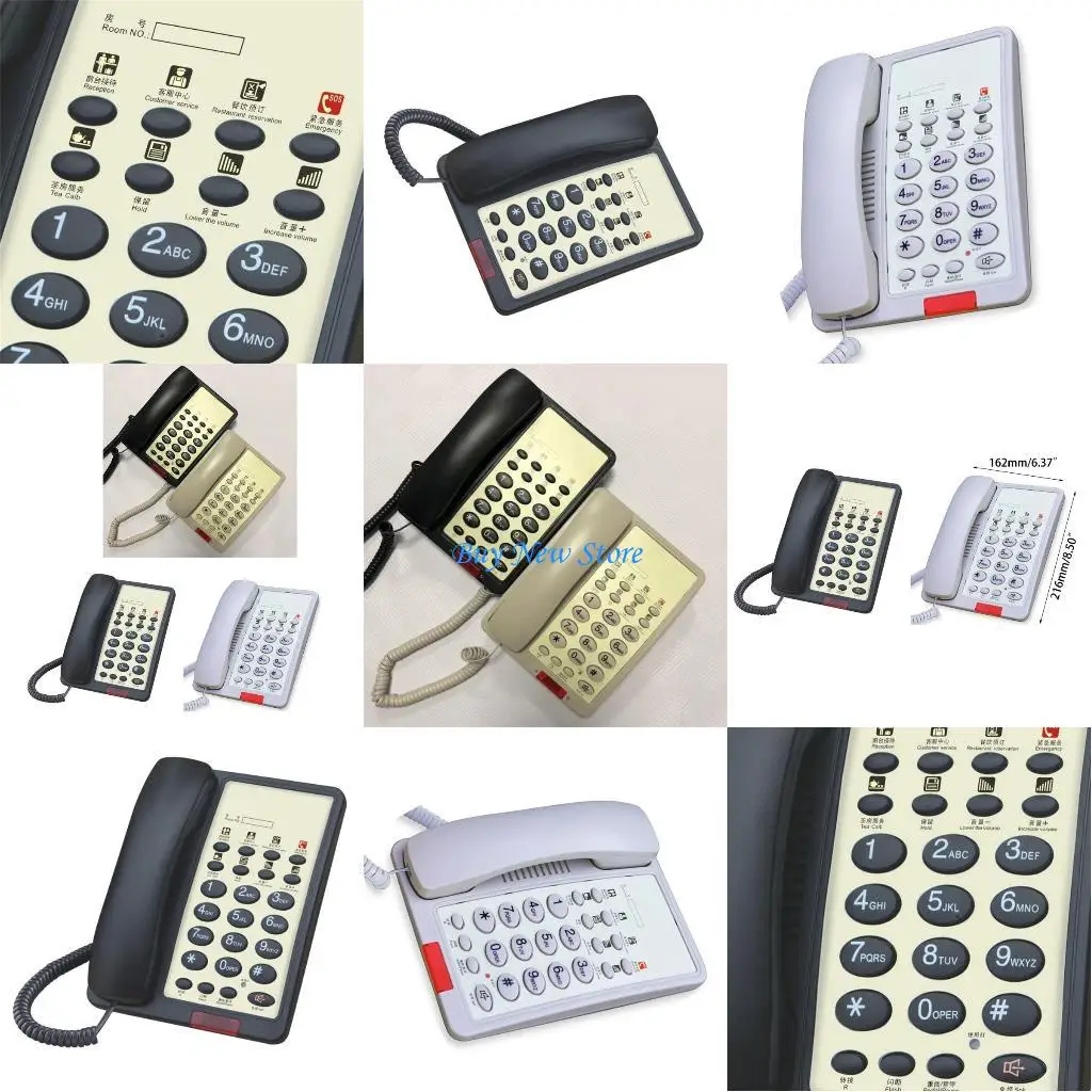 20CE L016B Hotel Front Desk Telephone Fixed Landline Phone with Clear Call Quality
