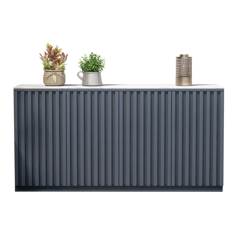 All aluminum alloy outdoor locker waterproof sunscreen courtyard garden balcony storage cabinet dining side cabinet rock slab co