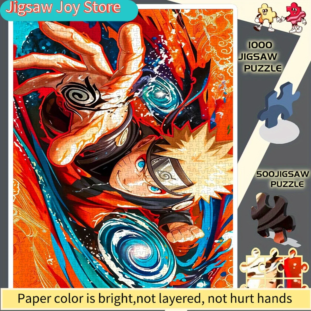 

Swirl Naruto Dynamic Wallpaper Frameless DIY Puzzle - Educational Puzzle - Interactive Puzzle - Exquisite Puzzle - Affordable