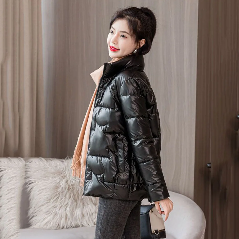 Off-season Large-size Cotton-padded Women\'s Short Korean Version Of Loose Down Cotton-padded Jacket Slim And Slim Fashion Coat.