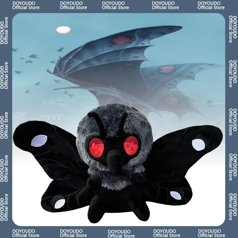 

45cm Mothman Plush Toy Mysterious Creature Fluffy Unique Mothman Atmosphere Decoration Mystery Gifts For Children And Friends