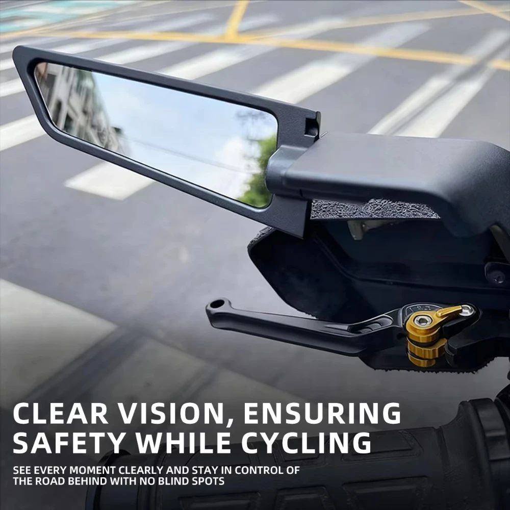 Stealth Winglets Side Mirror Motorcycle Wind Deflector Alloy For Zongshen RX125 RX500 NK125 SR150 LIFE JOY ZS150GY CR500