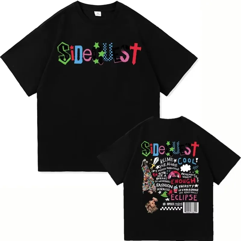 Michael Clifford Task Men's and Women's Loose Y2k Style Retro Album Printed T-shirt High Quality Casual Cotton Clothing