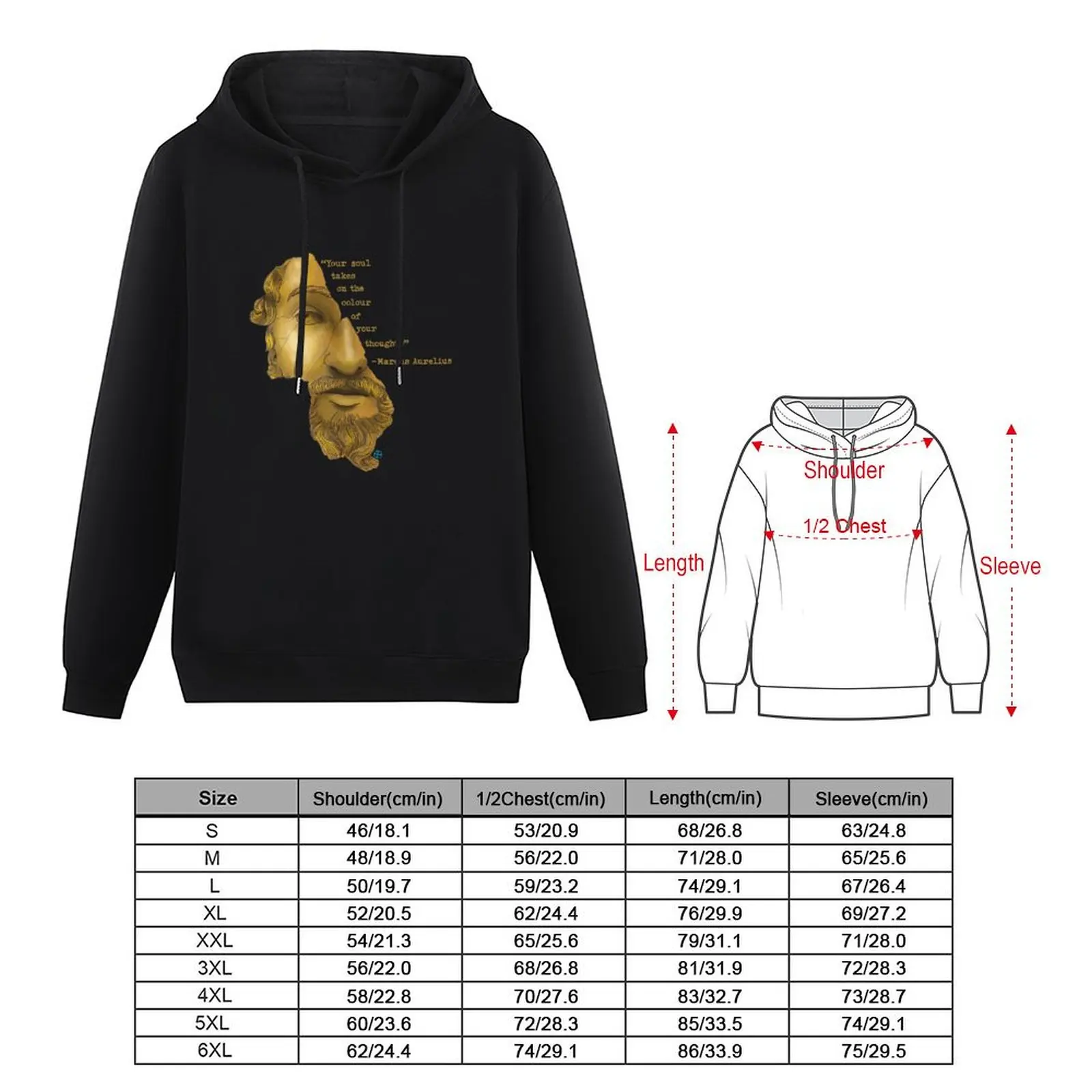 Marcus Aurelius' Meditations Pullover Hoodie men's autumn clothes men's clothes men clothes big size hoodie