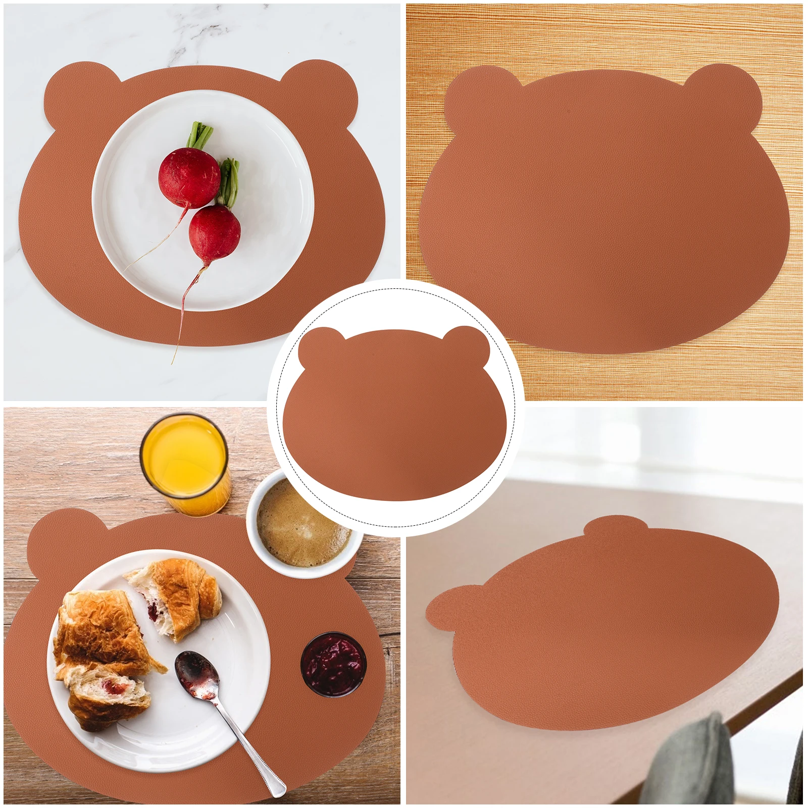 

1 шт. водонепроницаемая подставка с животным узором, коврик для чашки, термостойкий коврик для кофе, изолированный коврик для столовых приборов для домашнего декора для вечеринки