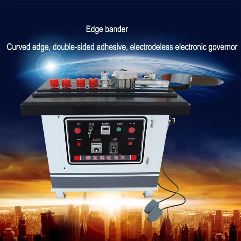 Wood Edge Banding Machine Manual Use of Car for The Curve and Straight Wood Double Sided Glue Edge Banding Machine FC1001S