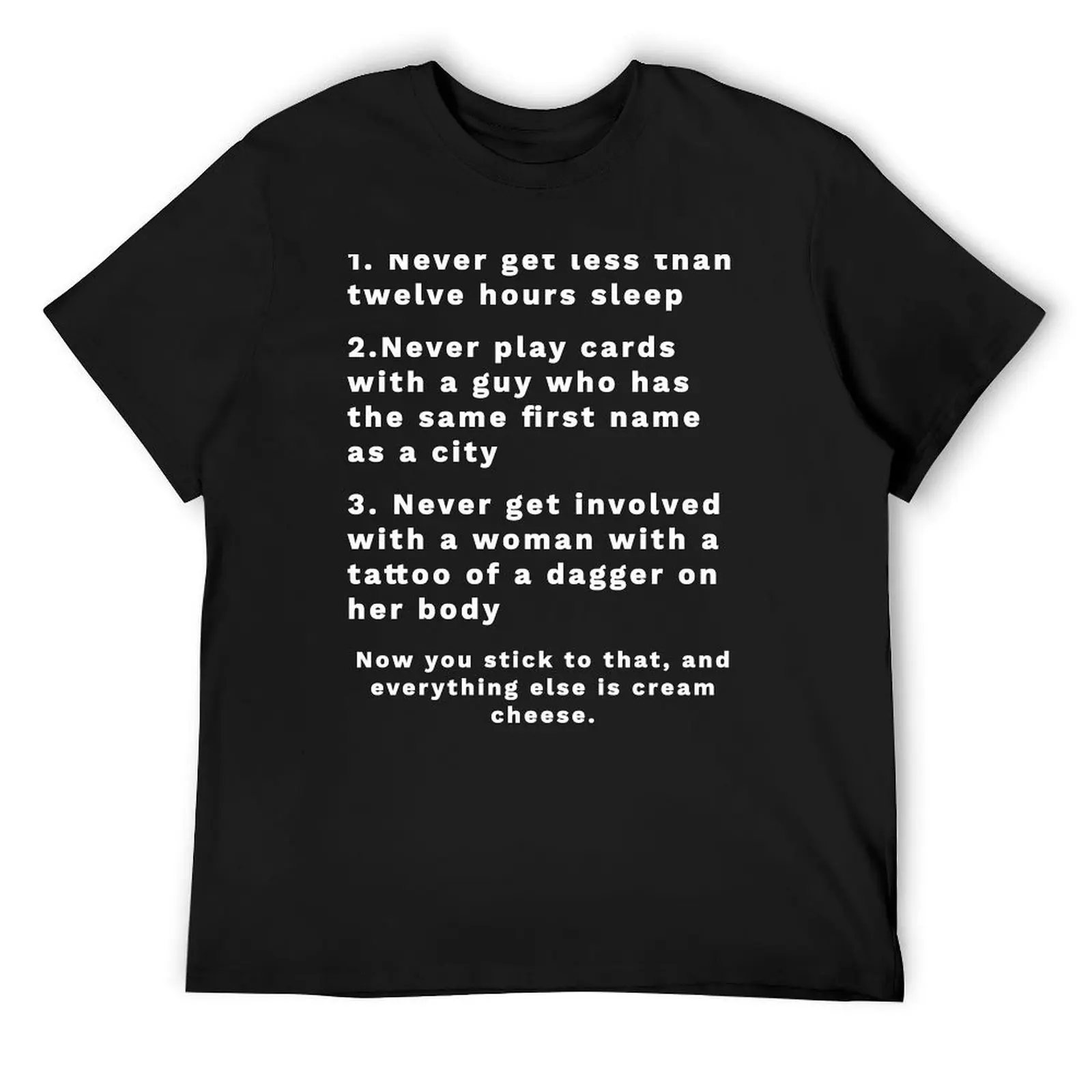 3 Rules That I Live By T-Shirt essential t shirt graphic t shirts mens graphic t-shirts big and tall