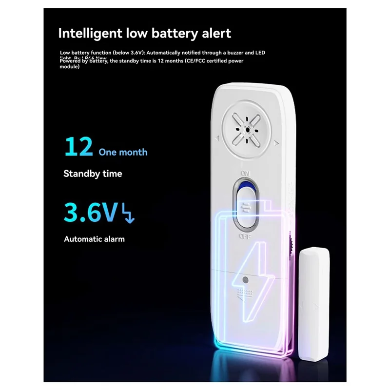 【FEEL THE DIFFERENCE 】Multifunctional Magnetic Alarm 130 DB Decibel Door Window Alarm Wireless Security System Household Burglar