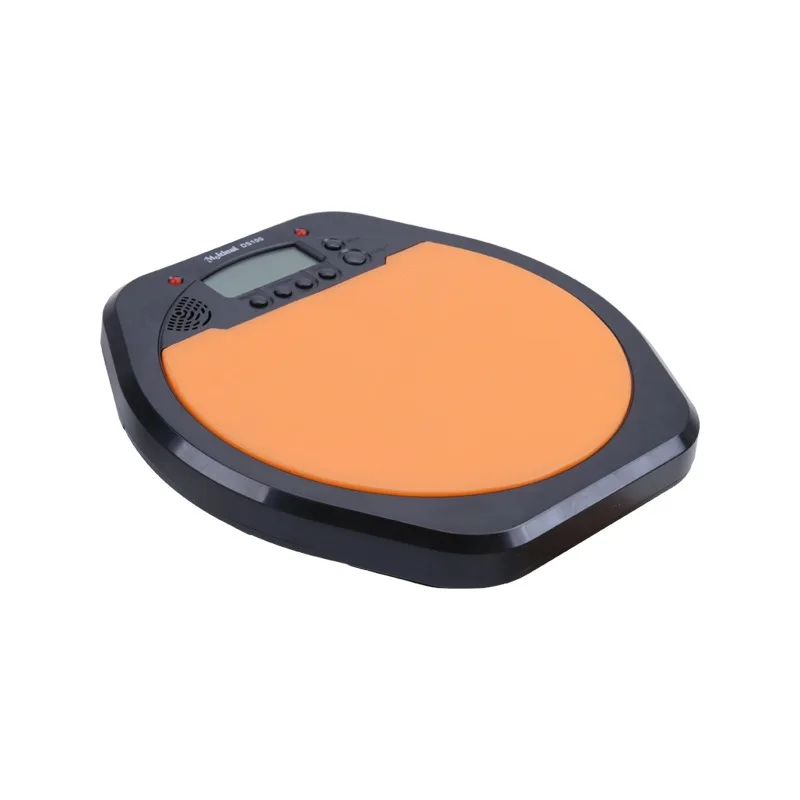 New Meideal Portable DS100 Drums Electronic Drum Training Pad Drum Tutor - Black + Orange