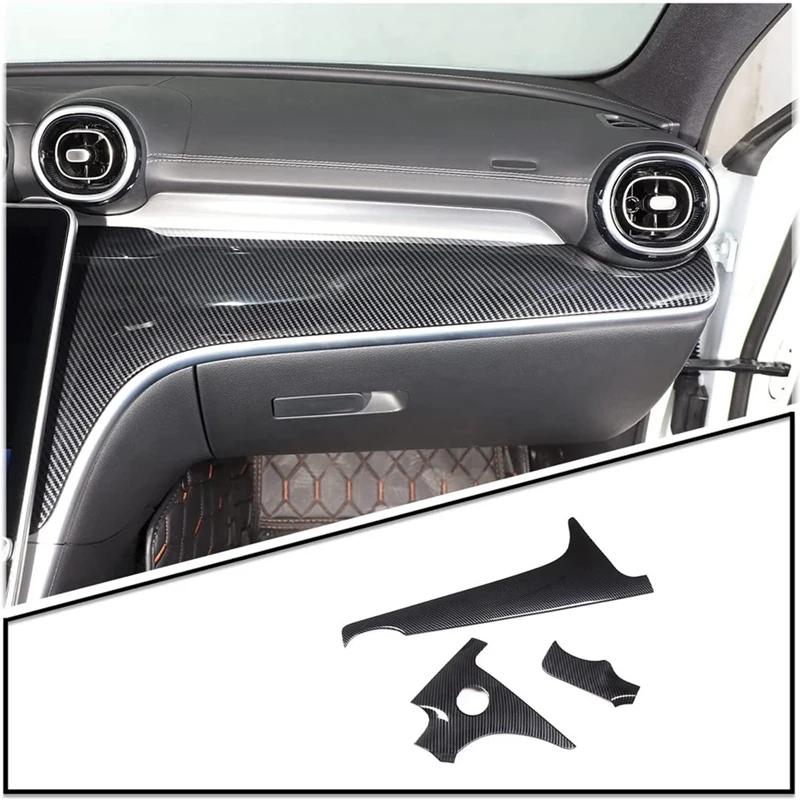 

Center Console Dashboard Panel Trim ABS Carbon Fiber For Mercedes-Benz C-Class W206 C200 C300 2022