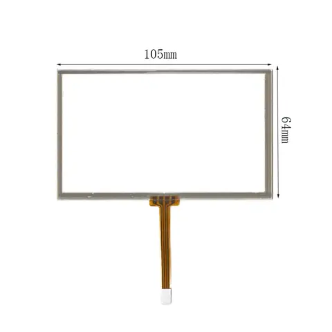 Numériseur de panneau d'écran tactile résistif de 4,5 pouces 4 fils 105*64mm