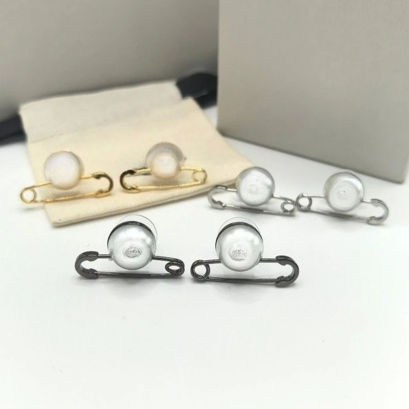 

S925 Sterling Silver Pin Single Bead Saturn Stud Earrings