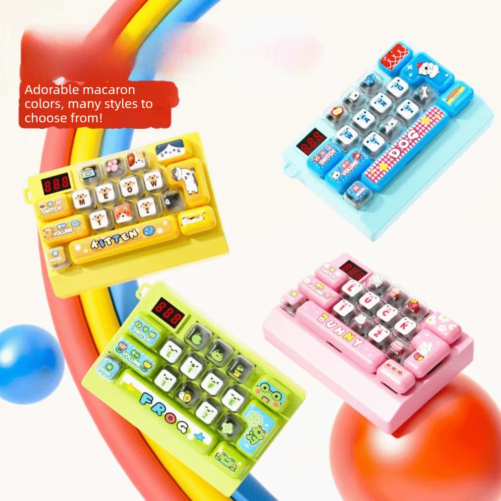18-Key Quick Push Keyboard Game Machine Focus Training Electronic Game Pop Fidget Handheld Quick Push Speed Push Game