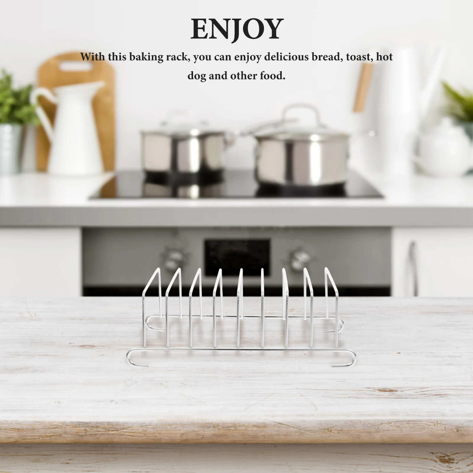 

2Pcs Baking Bread Rack Durable Stainless Steel Air Fryer Stand Oven Cooking Accessories Kitchen Gadget Air Fryer Rack