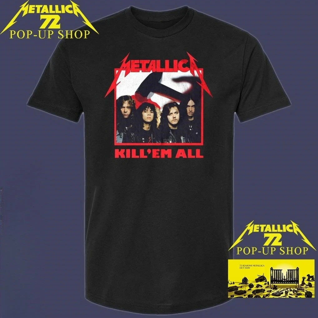 Metallica M72 Las Vegas 2026 Band Members World Tour Date T-shirt Comfortable and Breathable Music Fans