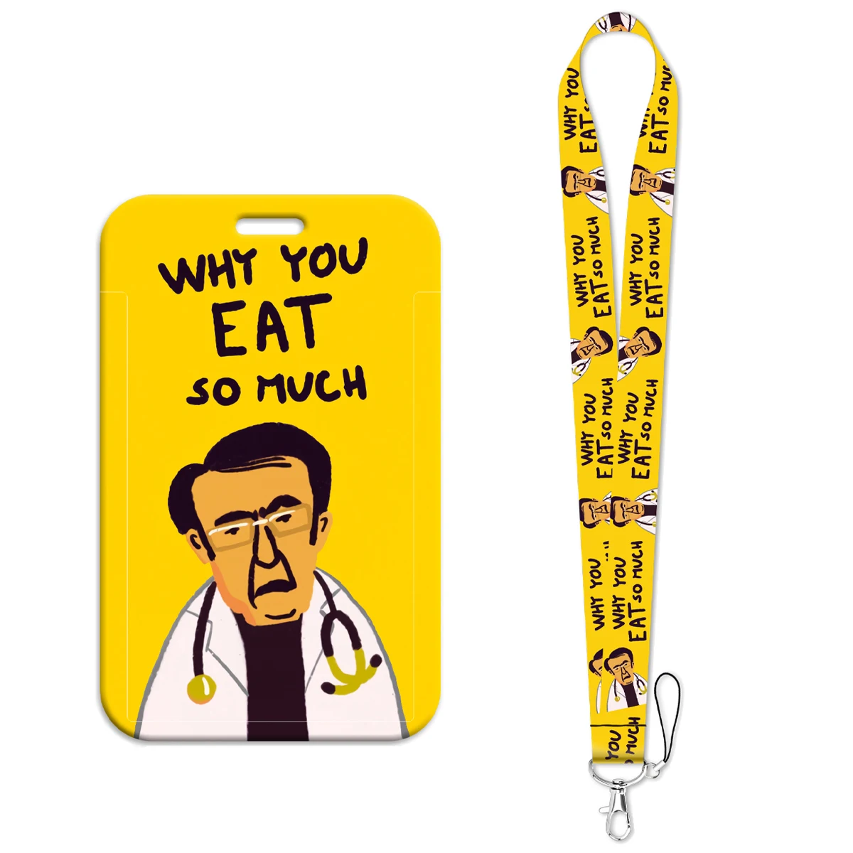 Doctor Cartoon Lanyard for Keys Chain Medical Card Cover Badge Holder Keychain for Keyring Accessories Jewelry Gift for Friends