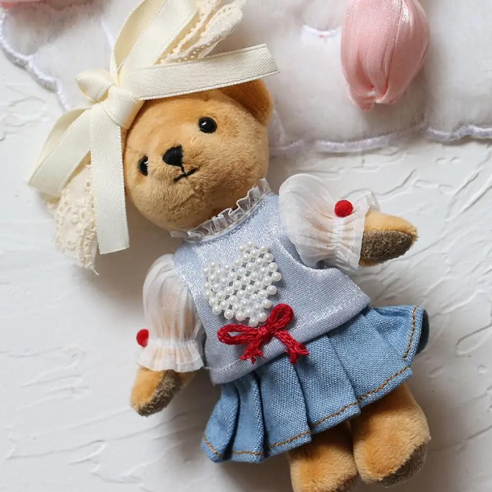 

Cotton Doll Clothes Undershirt Princess Dress Bow 12cm Plush Doll Clothes Fashion Style Solid Color No Attributes Doll Clothes