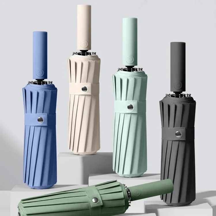 

Новый хит продаж: полностью автоматический зонт-трость с 16 спицами, черным прорезиненным покрытием и защитой от УФ-излучения