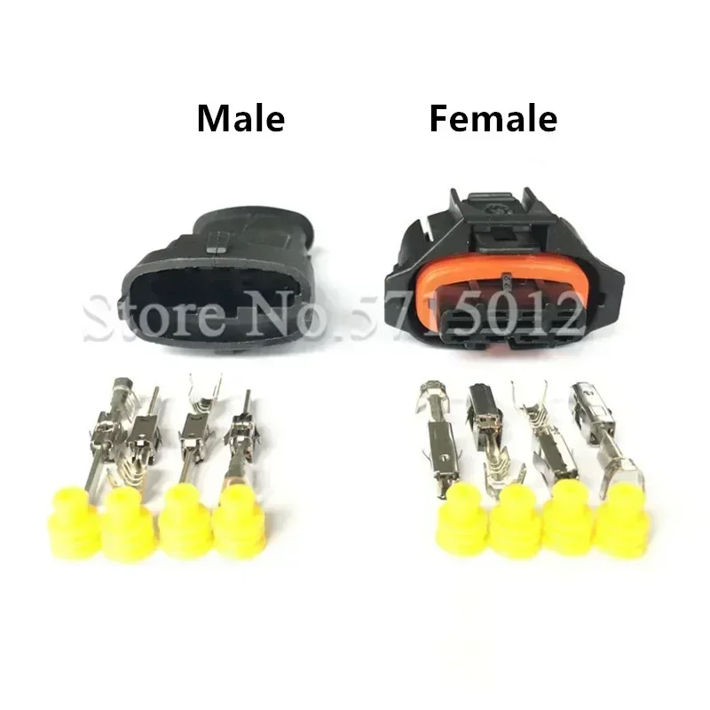 4 Hole Male Female Waterproof Diesel Fuel Common Rail Injector Crankshaft Sensor Connector 1928403736