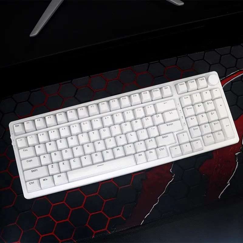 For Ajazz AK992 Wired Mechanical Gaming keyboard Silicone Transparent Dustproof Keyboard Skin Protector Cover