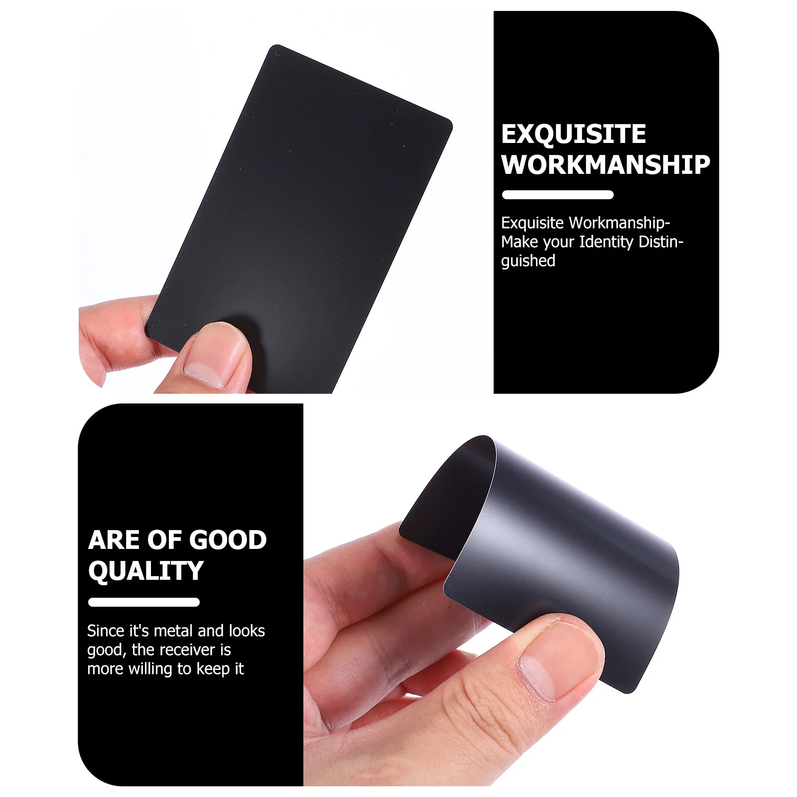 

50 Pcs Sublimation Business Card Metal Name Cards Engraved Blank Marking Machine Smooth Aluminum