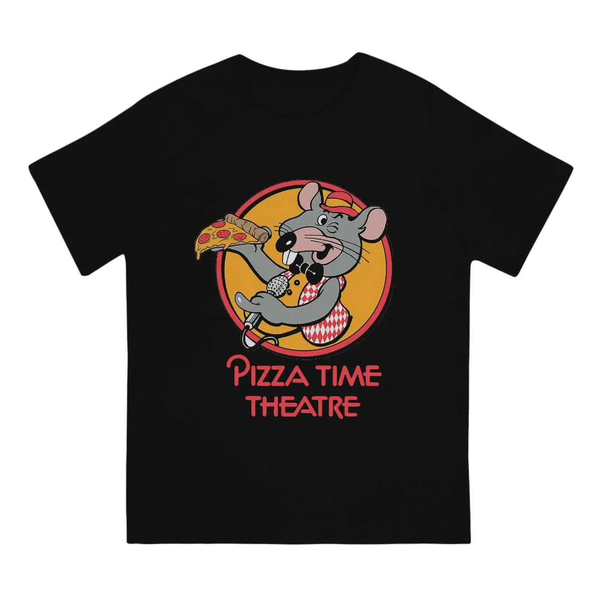 Pizza Time maglietta unica Chuck E formaggio sala da pranzo maglietta per il tempo libero roba estiva per adulti