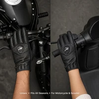 Retro Motorcycle Gloves Men Women Winter Windproof Warm Anti-Slip Anti-Fall Full Finger Riding Gloves For Motorbike Electric Bik - Image 5