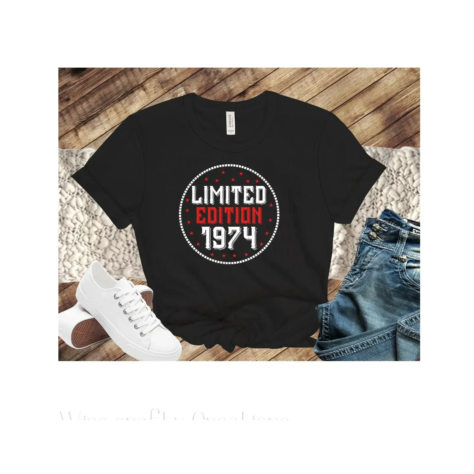 50th Birthday 1974 T Shirt Mug Design Thoughtful Affordable Milestone Instant Download PNG SVG vintage Washed fashion Slightly