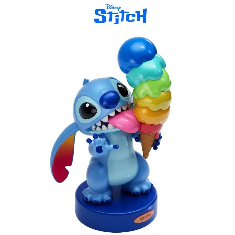 Disney Anime Peripheral Stitch Ice Cream Touch Lamp Limited Edition Fashion Trend Furniture Decoration Camping Light Model Gift