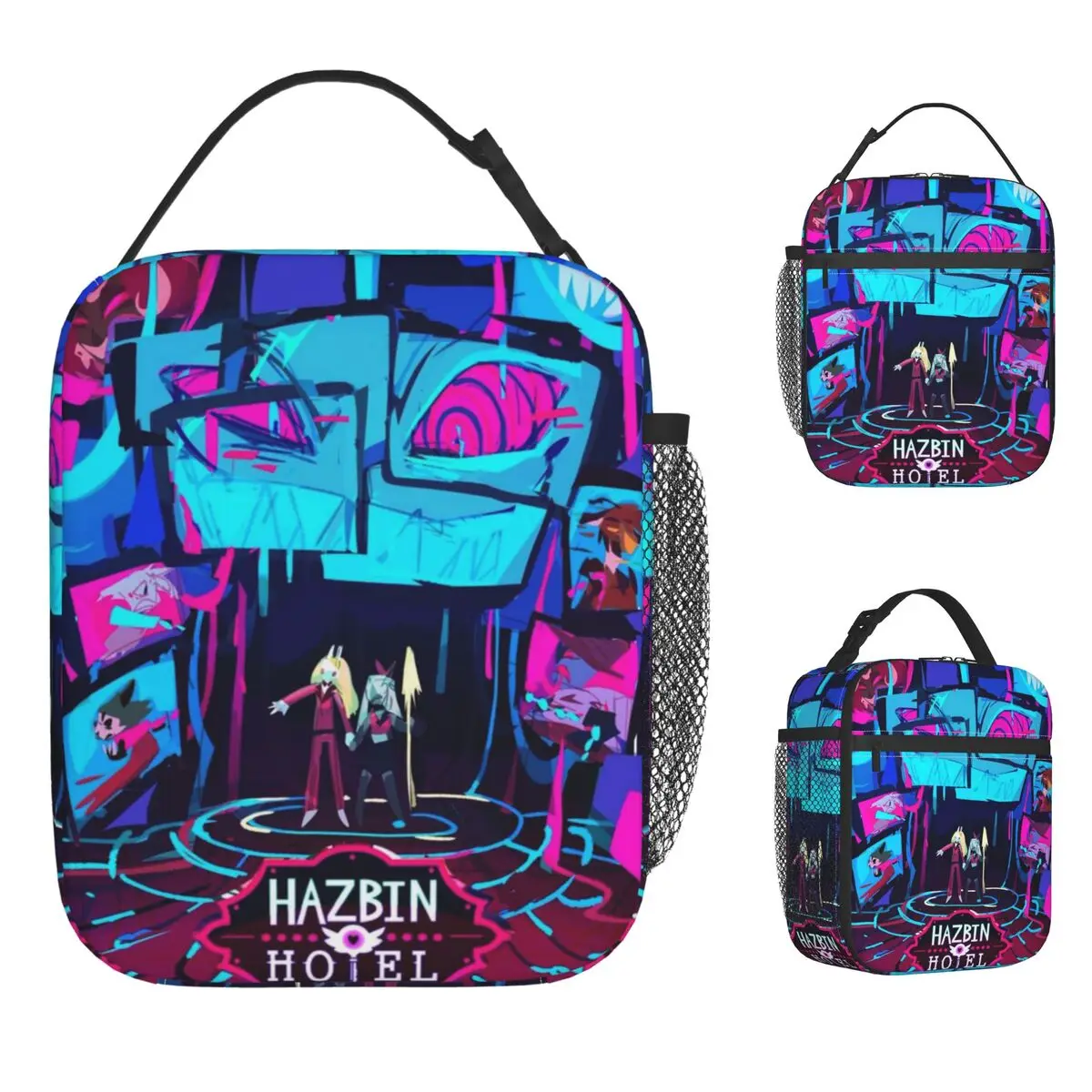 

H-Hazbins H-Hotels Alastor Vox аниме продукт изолированная сумка для обеда для путешествий сумка для хранения еды портативный холодильник термокоробки для обеда