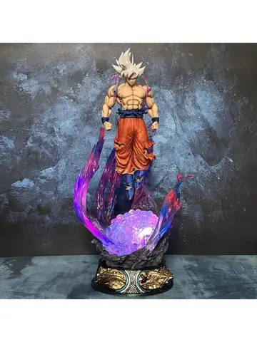 Dragon Ball Anime Figure 25cm Son Goku Ultra Instinct Super Saiyan Figurine Statue Pvc Statue Model Ornament Collection Toy Gift