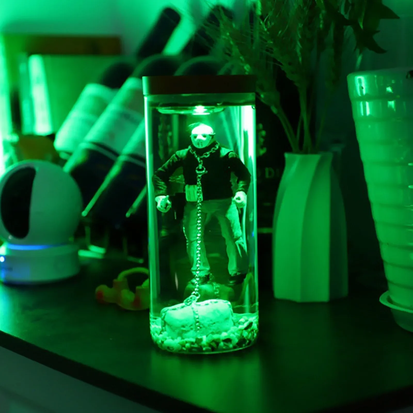 Horror Movie Decor Water Column Lamp Toy Hand Model Decoration Scary Action Figures Collectibles Merchandise Ornaments