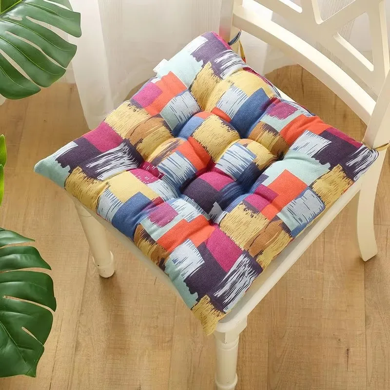 Square Household Seat Cushion Non-Slip Home Office Chair Cushions Soft Comfortable Dining Chair Cushions Four Seasons Seat Pads