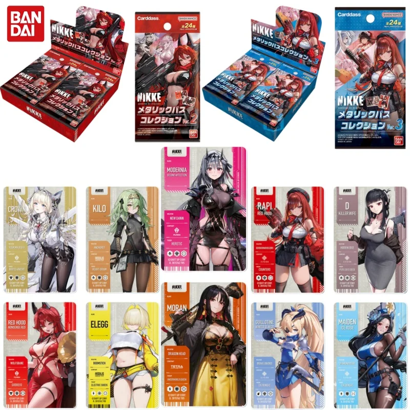 

Оригинальные коллекционные карты Bandai Victory Goddess Nikki Phase 3, NIKKE, коллекционная карта в стиле аниме, периферийный подарок