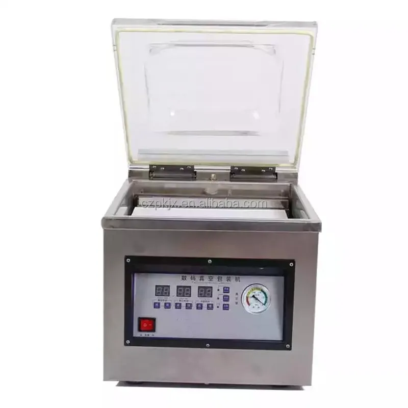 Desktop Vacuum Packaging Machine Food Vacuum Machine For Fresh Meat Fish Vegetable Storage Single Chamber Vacuum Machine