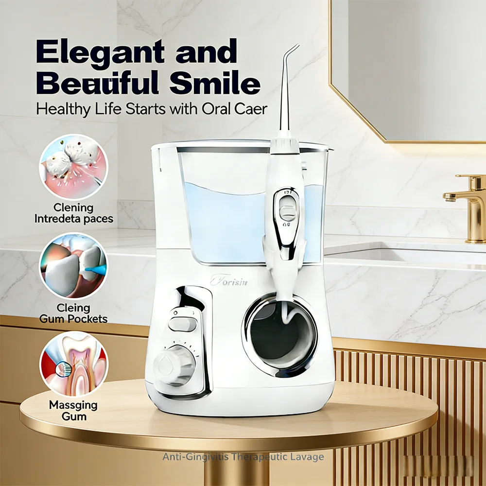 

Многофункциональный электрический ирригатор для полости рта 800 мл, 10 универсальных режимов, 5 насадок, водный флоссер для домашнего использования и предотвращения неприятного запаха изо рта