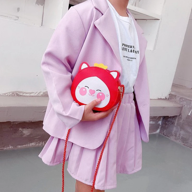 Cartoon Kids Bag Fashion Cute Cat Crossbody Bag portamonete borse a mano adorabili per ragazzi ragazze Mini borse a tracolla regalo per bambini