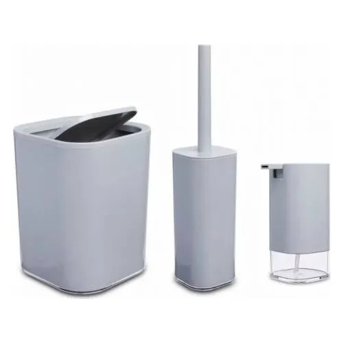 Primanova klar conjunto de banheiro cinza 3llü