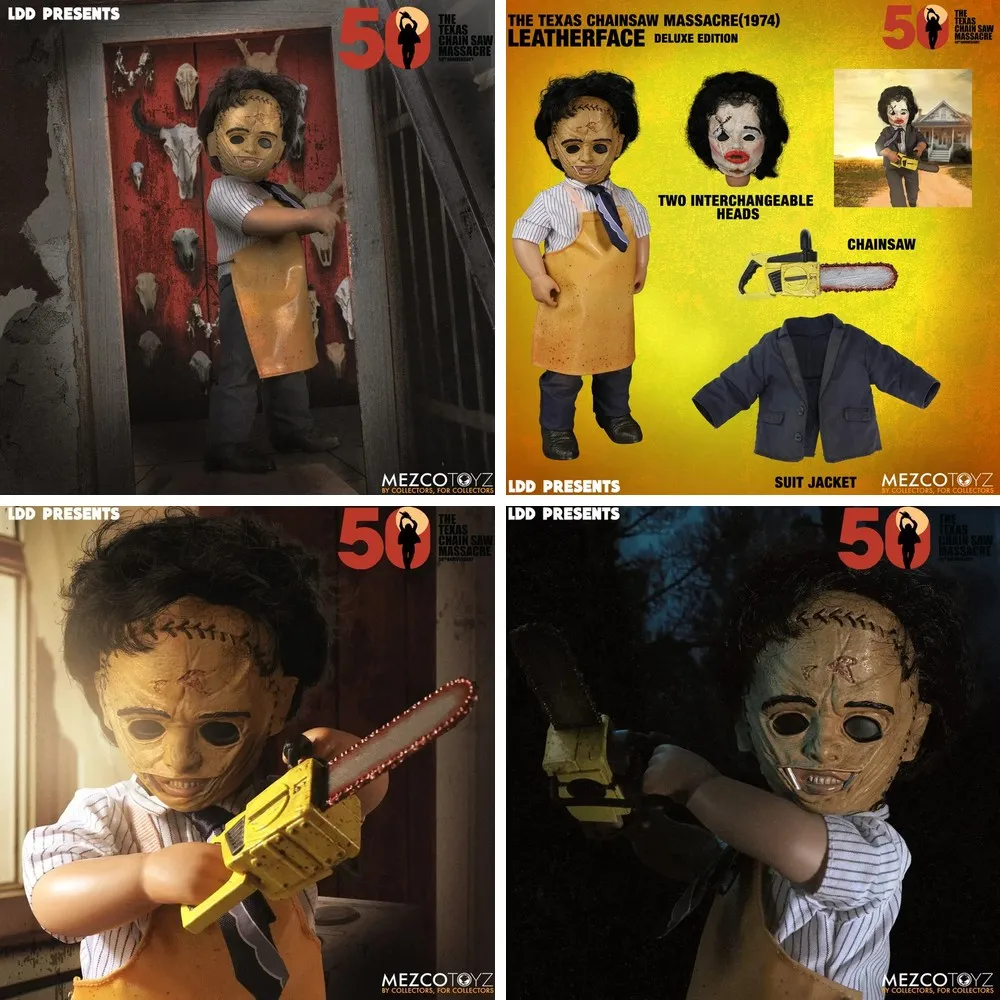 Mezco Toyz LDD 1974 Leatherface Deluxe Edition Action Figure 100% Original Collectible Anime Model Toy in Stock