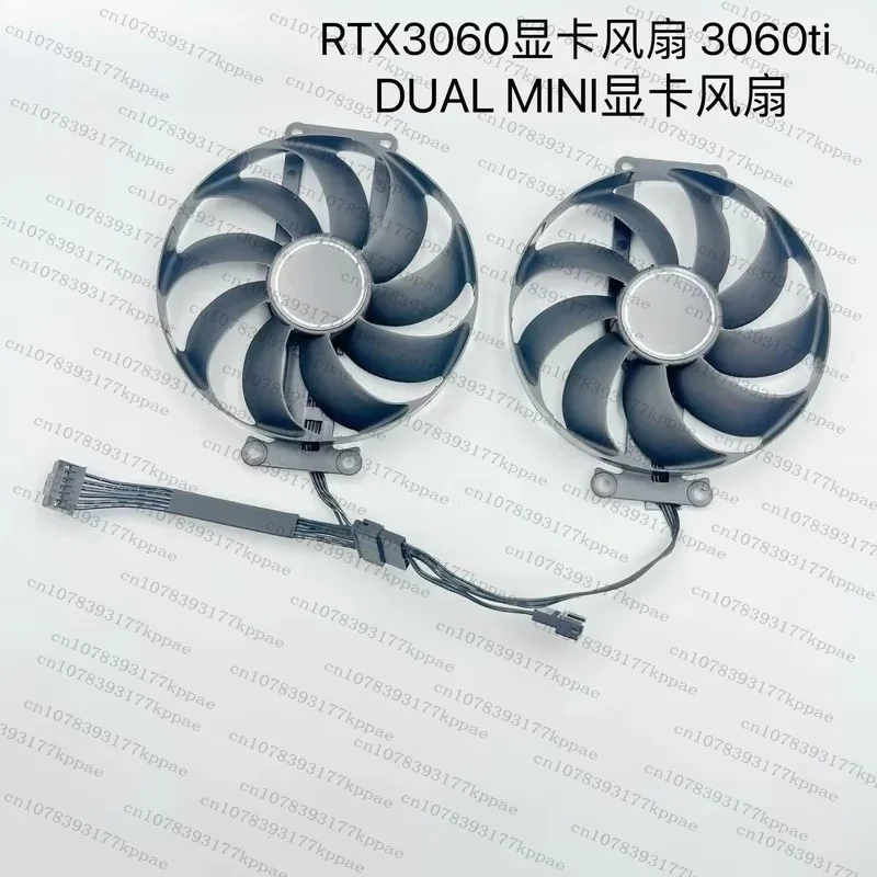 1pcs for for asus Snow Leopard RTX 3060 3060 Ti DUAL MINI Graphics Card Cooling Fan Silent Replacement Cooler