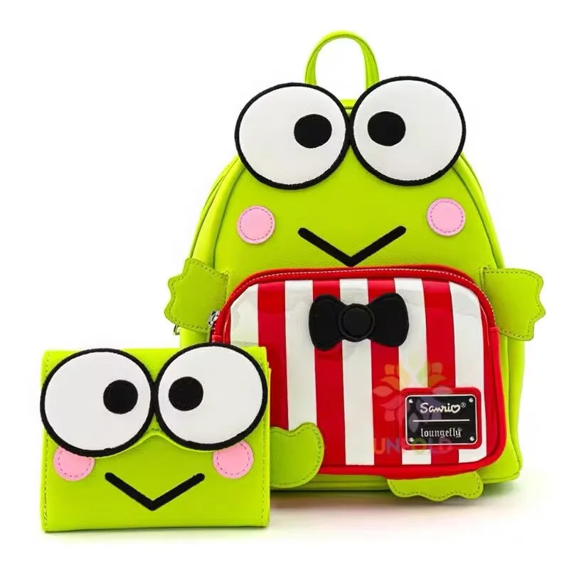 

Loungefly New Disney Stitch Keroppi Womens Double Strap Shoulder Bag Purse School Backpack Cute Cartoon Backpack ﻿Girl Gifts